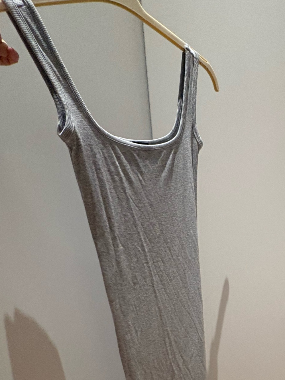 Hatch Gray Scoop-Neck Maxi Tank Dress